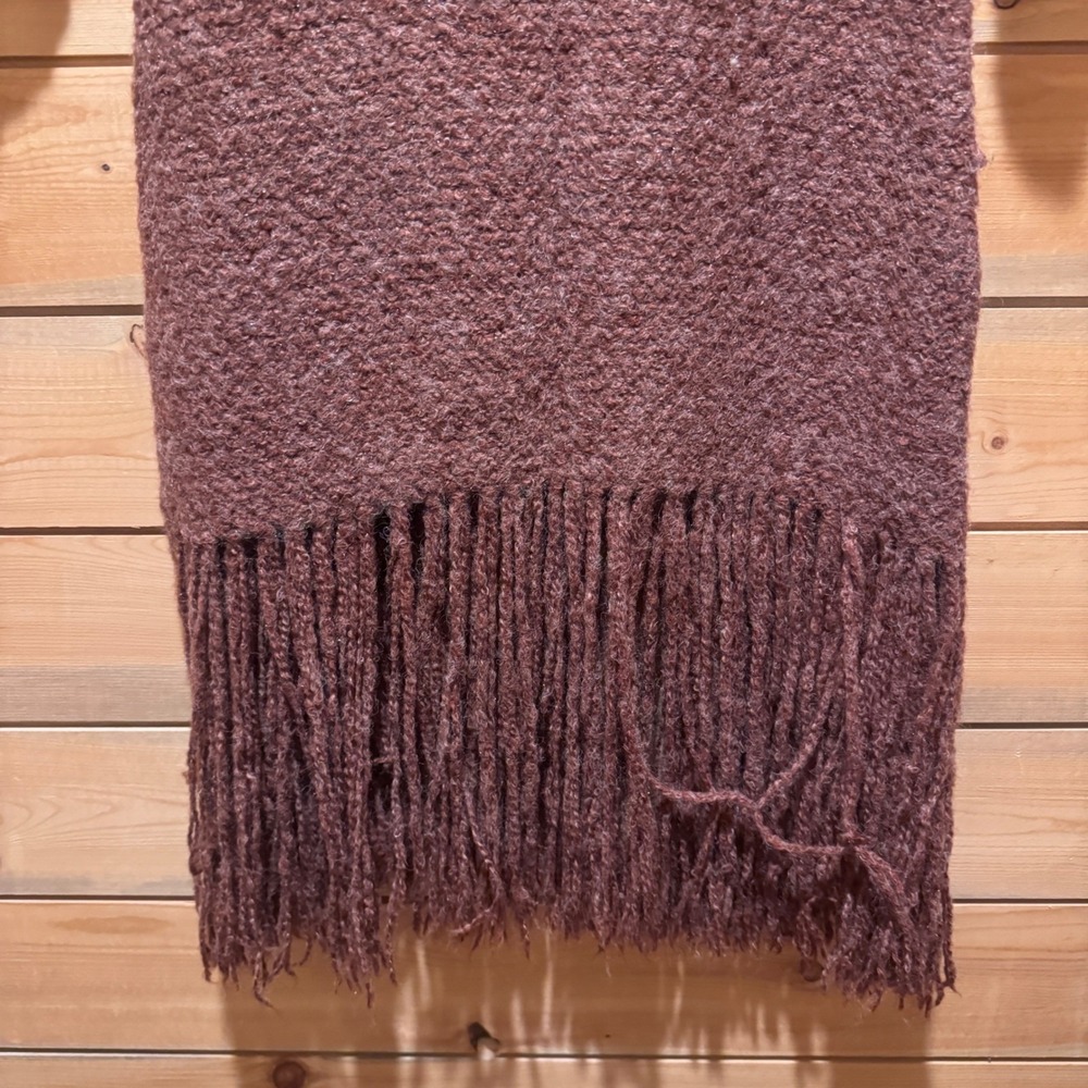 Vintage Peruvian Trading Mauve Knit Sweater & Fringe Skirt Boho Hippie Festival - Picture 6 of 8